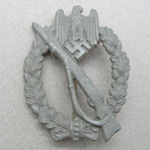 Army/Waffen-SS Infantry Assault Badge, Silver Grade, with Original Price on Reverse